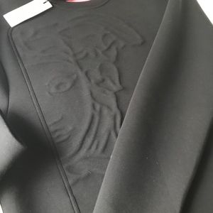 Versace Collection Black Embossed MedusaSweatshirt